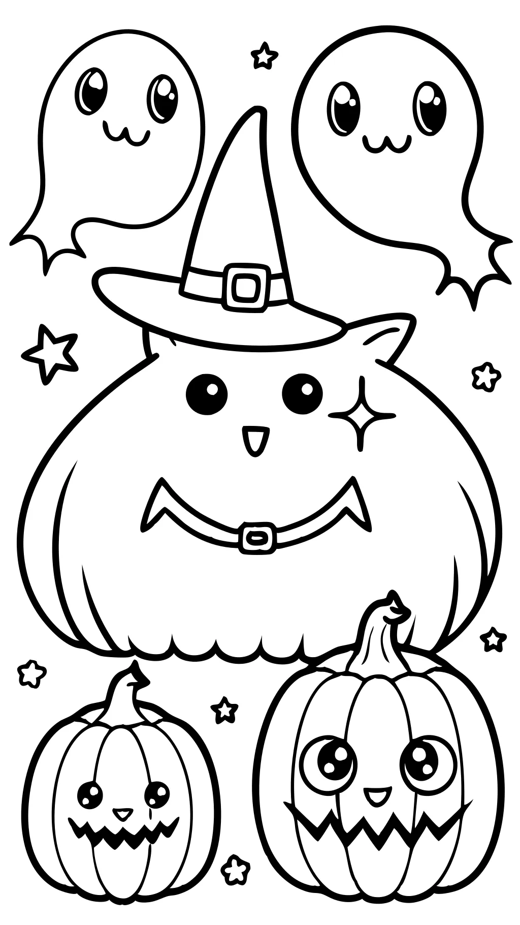 coloriages d’Halloween mignons pour adultes